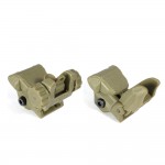 Polymer Flip-up Front and Rear Sight - Dark Earth